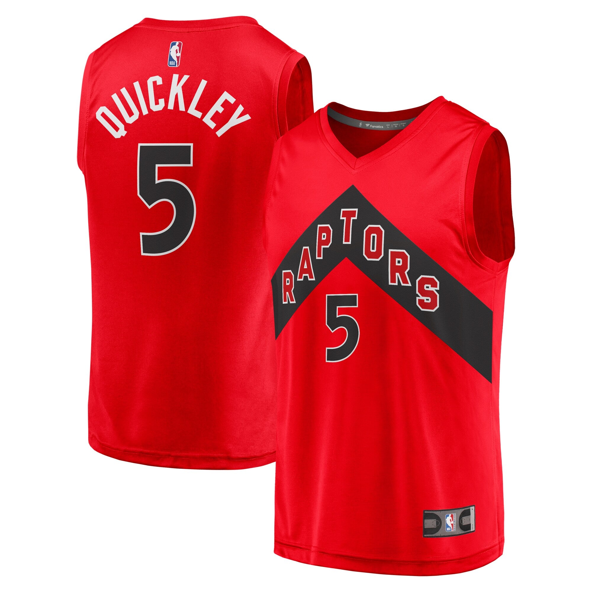 Immanuel Quickley Toronto Raptors Fast Break Player Jersey - Icon Edition - Red Basketball TJS0467