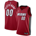 Miami Heat Jordan Brand Swingman Custom Jersey - Statement Edition - Red Basketball TJS0496