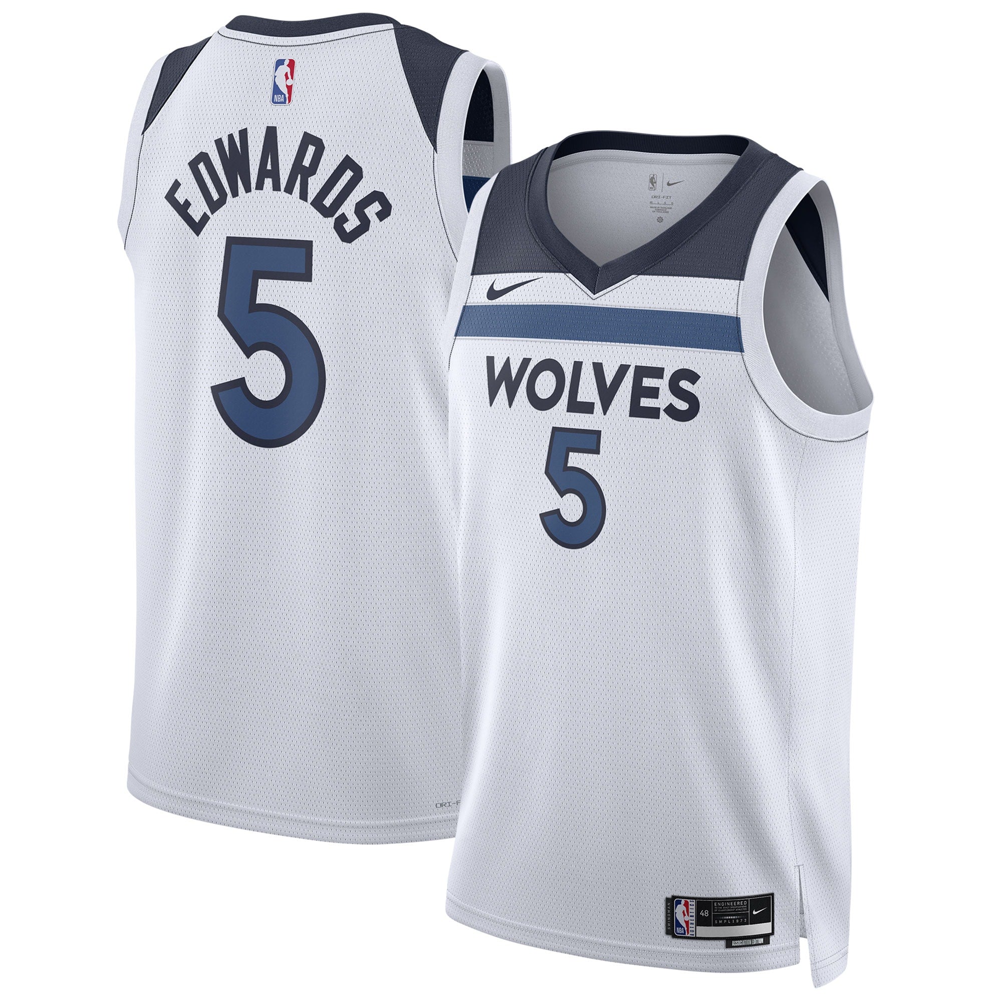 Anthony Edwards Minnesota Timberwolves Unisex Swingman Jersey - Association Edition - White Basketball TJS0471
