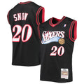 Eric Snow Philadelphia 76ers M & N 2000/01 Hardwood Classics Swingman Jersey - Black Basketball TJS0482