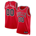 Chicago Bulls Unisex Swingman Custom Jersey Red - Icon Edition Basketball TJS0500