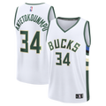Giannis Antetokounmpo Milwaukee Bucks Fast Break Replica Player Jersey - Association Edition - White Basketball TJS0364