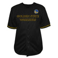 Golden State Warriors Big & Tall Pop Full-Button Jersey - Black Basketball TJS0350