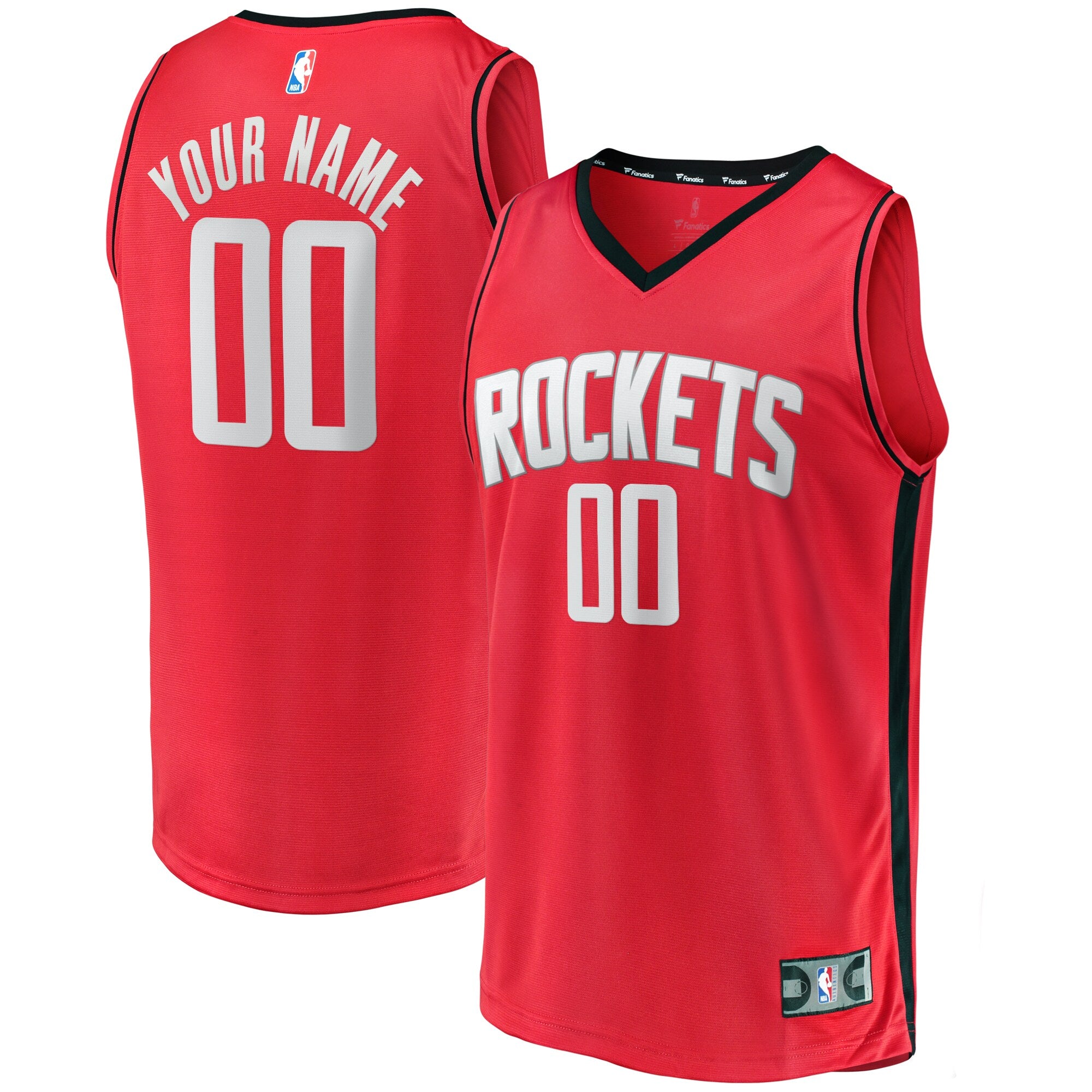 Houston Rockets Fast Break Custom Replica Jersey - Icon Edition � Red Basketball TJS0363