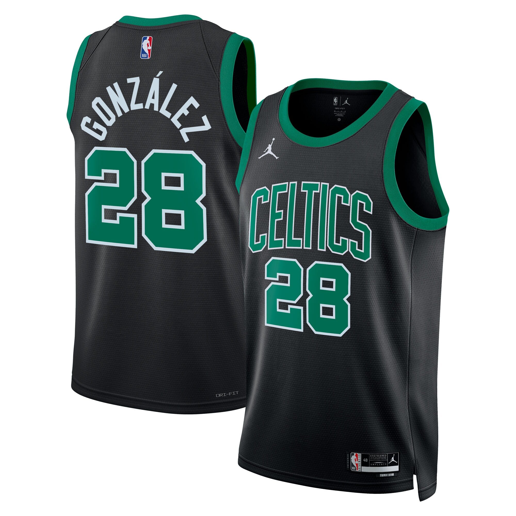 Hugo Gonz�lez Boston Celtics Jordan Brand Unisex Swingman Jersey - Black - Statement Edition Basketball TJS0313