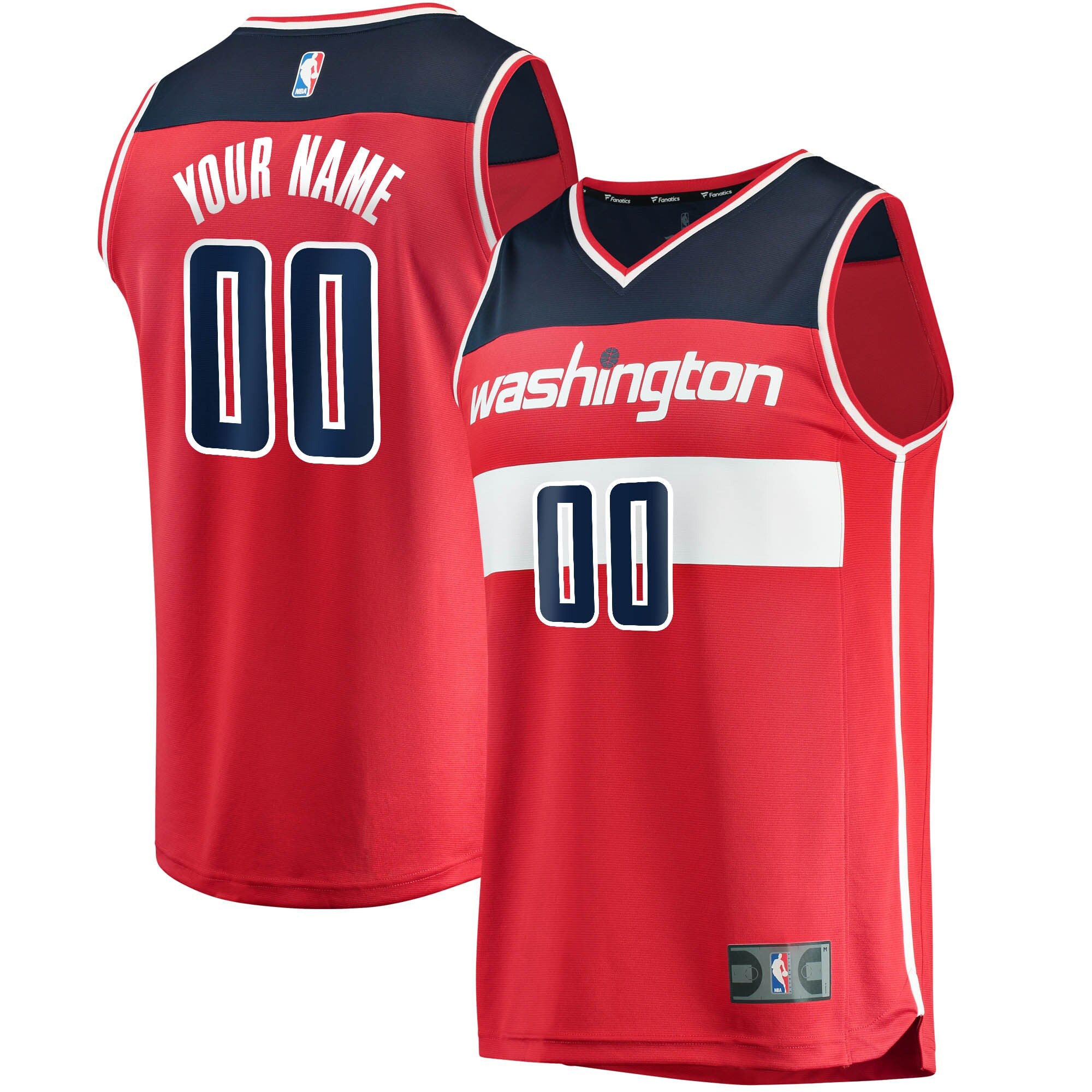 Washington Wizards Fast Break Custom Replica Jersey Red - Icon Edition Basketball TJS0458