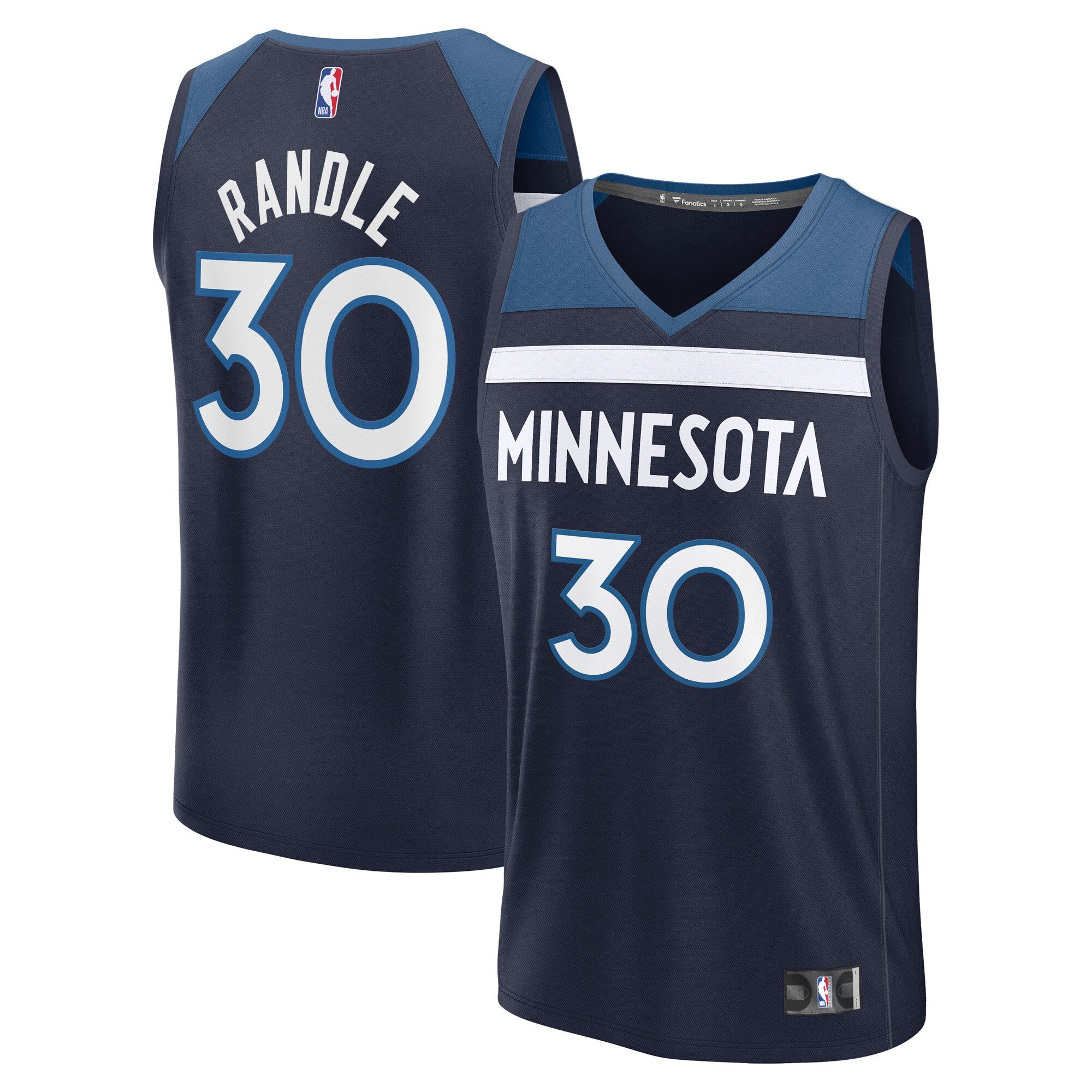 Julius Randle Minnesota Timberwolves Fast Break Replica Player Jersey - Icon Edition - Navy Basketball TJS0319