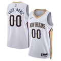 New Orleans Pelicans Unisex Swingman Custom Jersey White - Association Edition Basketball TJS0326