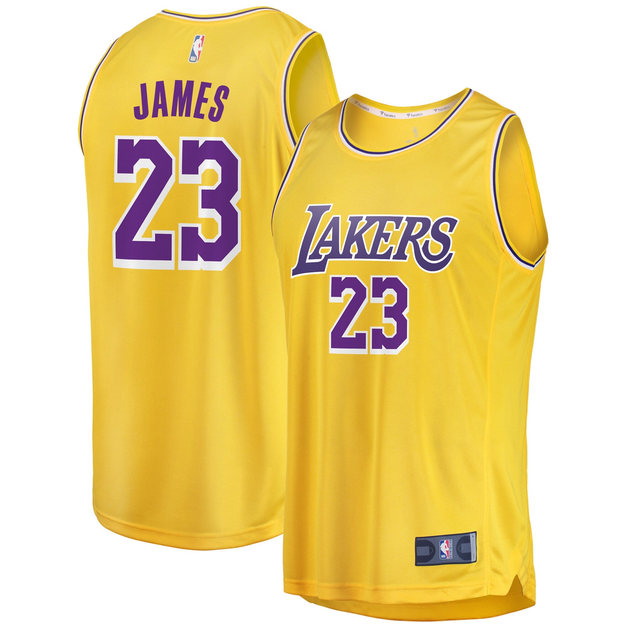 LeBron James Los Angeles Lakers Big & Tall Fast Break Player Jersey - Gold - Icon Edition Basketball TJS0493