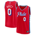 Tyrese Maxey Philadelphia 76ers Fast Break Replica Player Jersey - Statement Edition - Red Basketball TJS0336