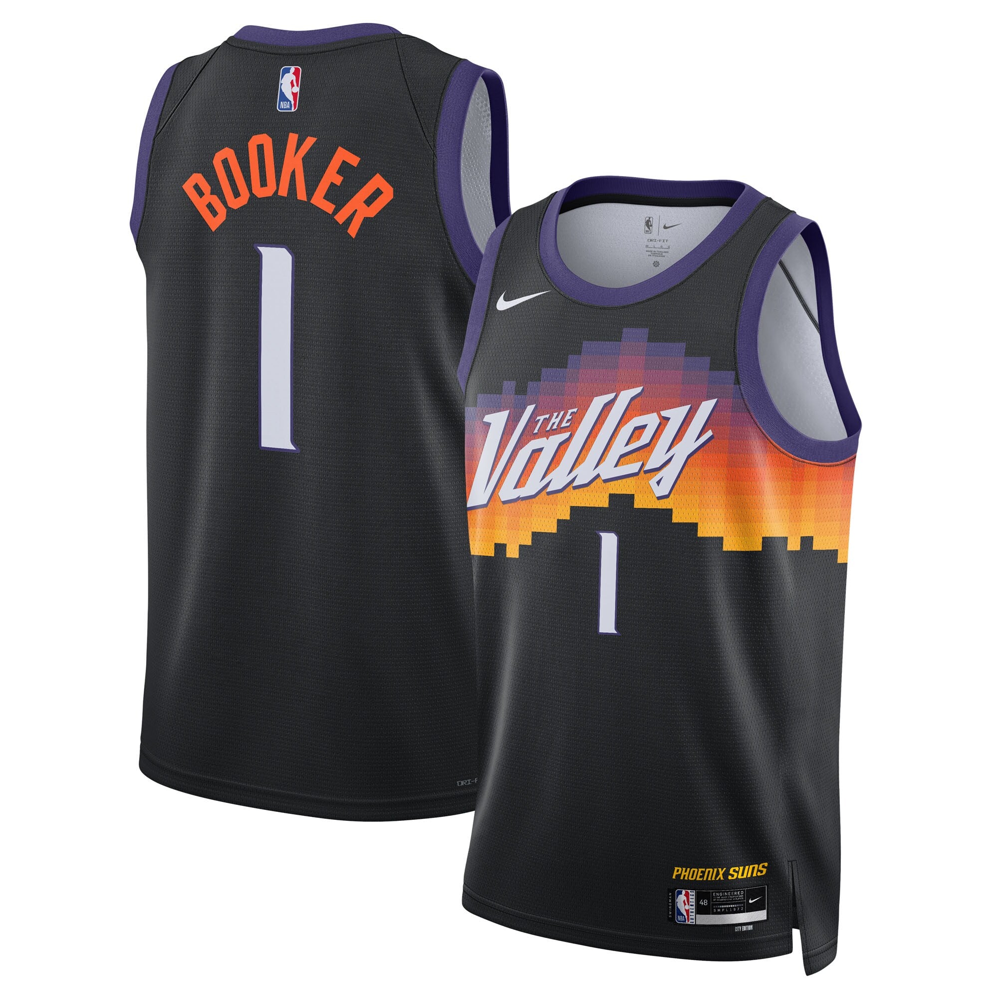 Devin Booker Phoenix Suns Unisex 2025/26 Swingman Jersey - Black - City Edition Basketball TJS0444