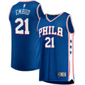 Joel Embiid Philadelphia 76ers Big & Tall Fast Break Player Jersey - Royal - Icon Edition Basketball TJS0352