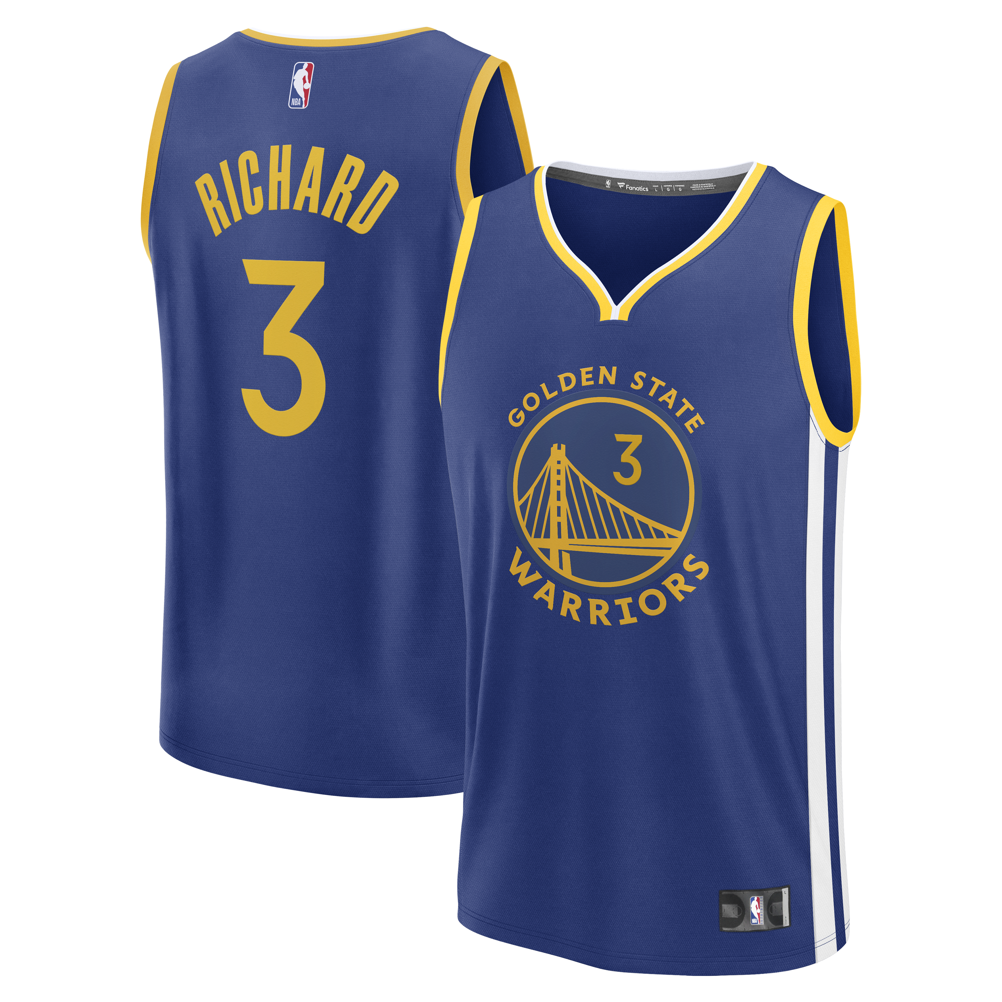 Will Richard Golden State Warriors Fast Break Replica Jersey - Blue - Icon Edition Basketball TJS0497