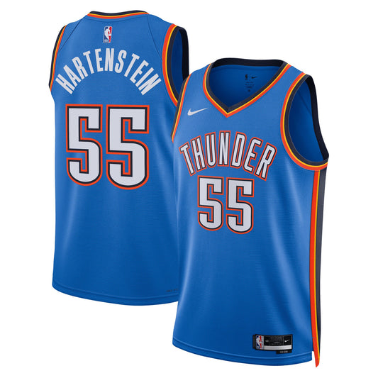 Isaiah Hartenstein Oklahoma City Thunder Unisex Swingman Jersey - Icon Edition - Blue Basketball TJS0435