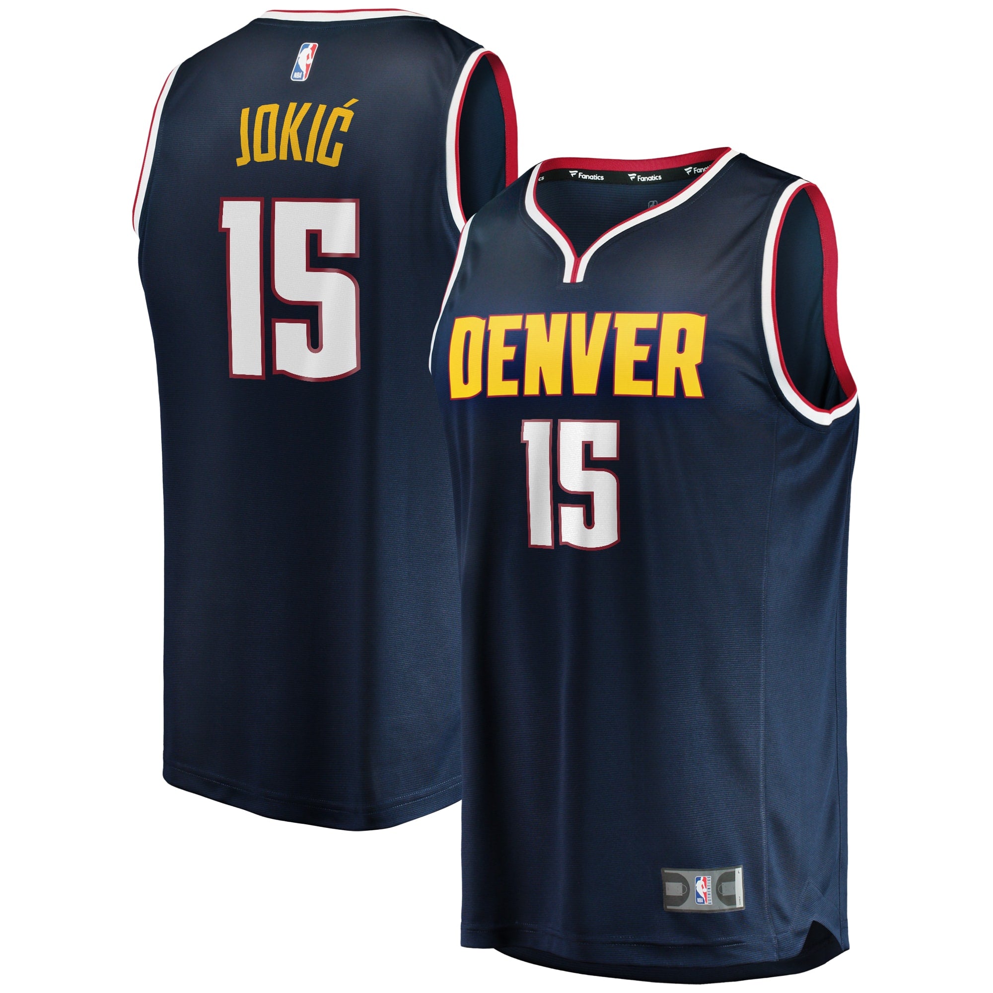 Nikola Jokic Denver Nuggets Fast Break Player Jersey - Icon Edition - Navy Basketball TJS0369