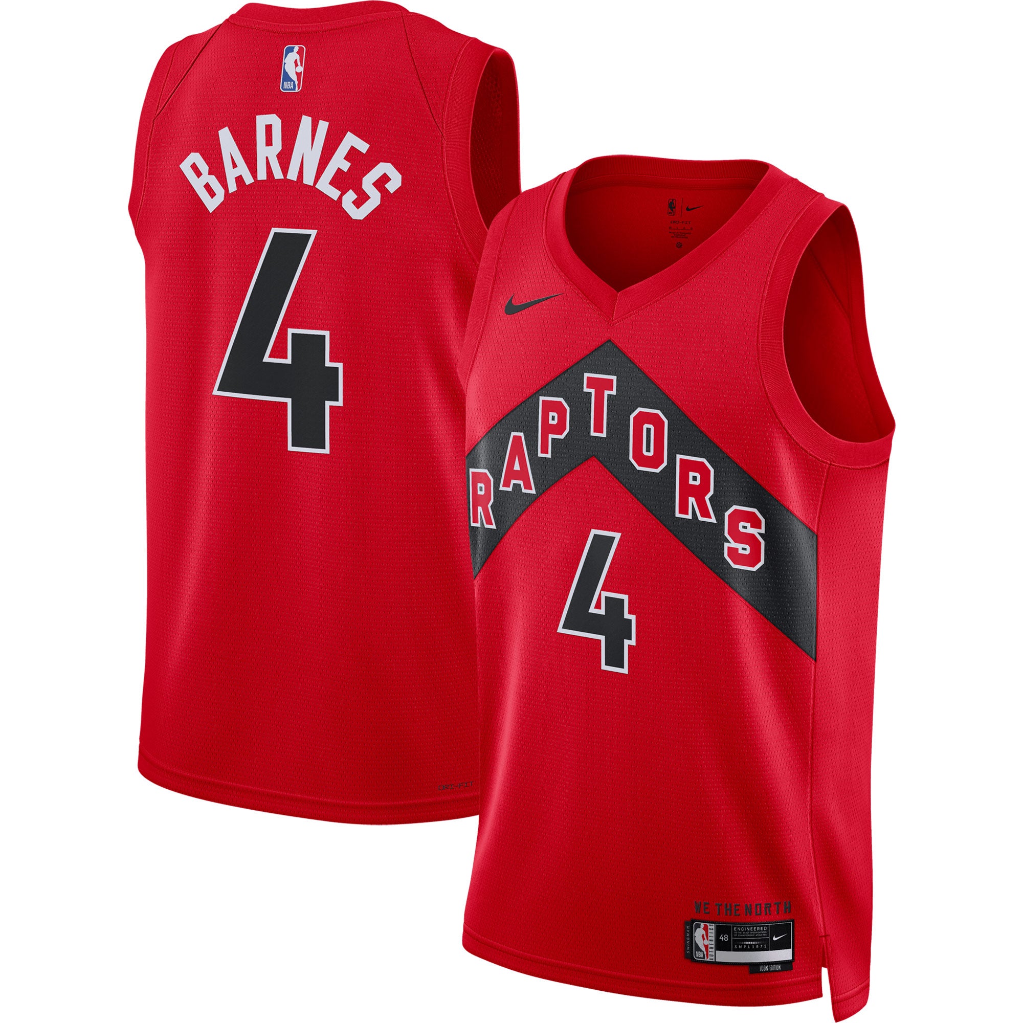 Scottie Barnes Toronto Raptors Unisex Swingman Jersey - Icon Edition - Red Basketball TJS0487