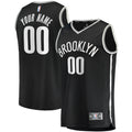 Brooklyn Nets Fast Break Custom Replica Jersey Black - Icon Edition Basketball TJS0306