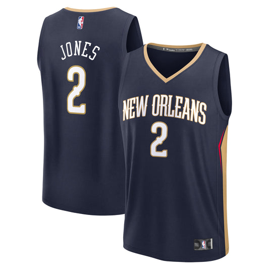 Herbert Jones New Orleans Pelicans Fast Break Replica Player Jersey - Icon Edition - Navy Basketball TJS0427