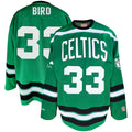 Larry Bird Boston Celtics M & N Big & Tall Hockey Jersey - Kelly Green Basketball TJS0368