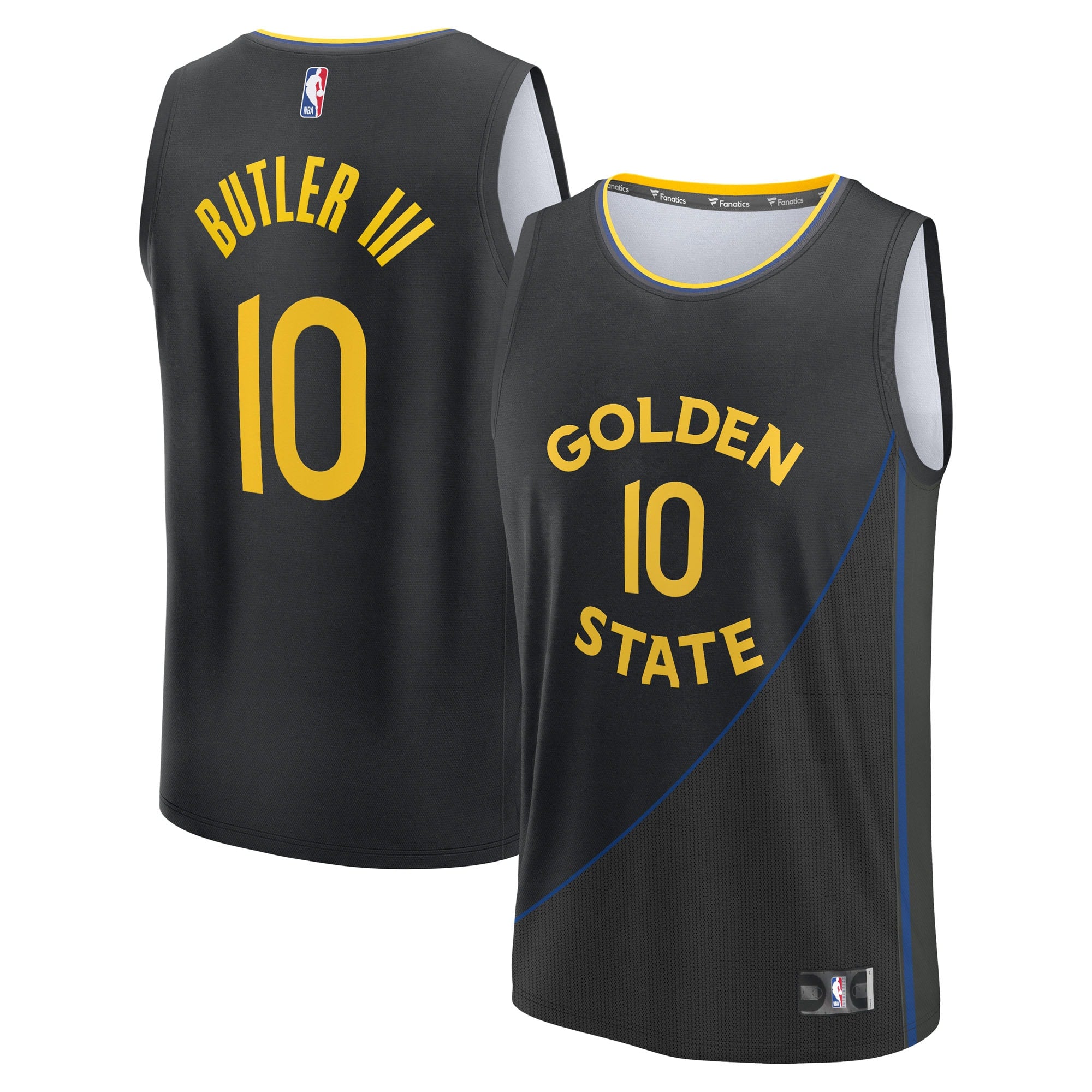 Jimmy Butler III Golden State Warriors Fast Break Replica Player Jersey - Statement Edition - Black Basketball TJS0343