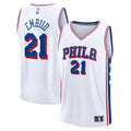 Joel Embiid Philadelphia 76ers Fast Break Replica Jersey - Association Edition - White Basketball TJS0412