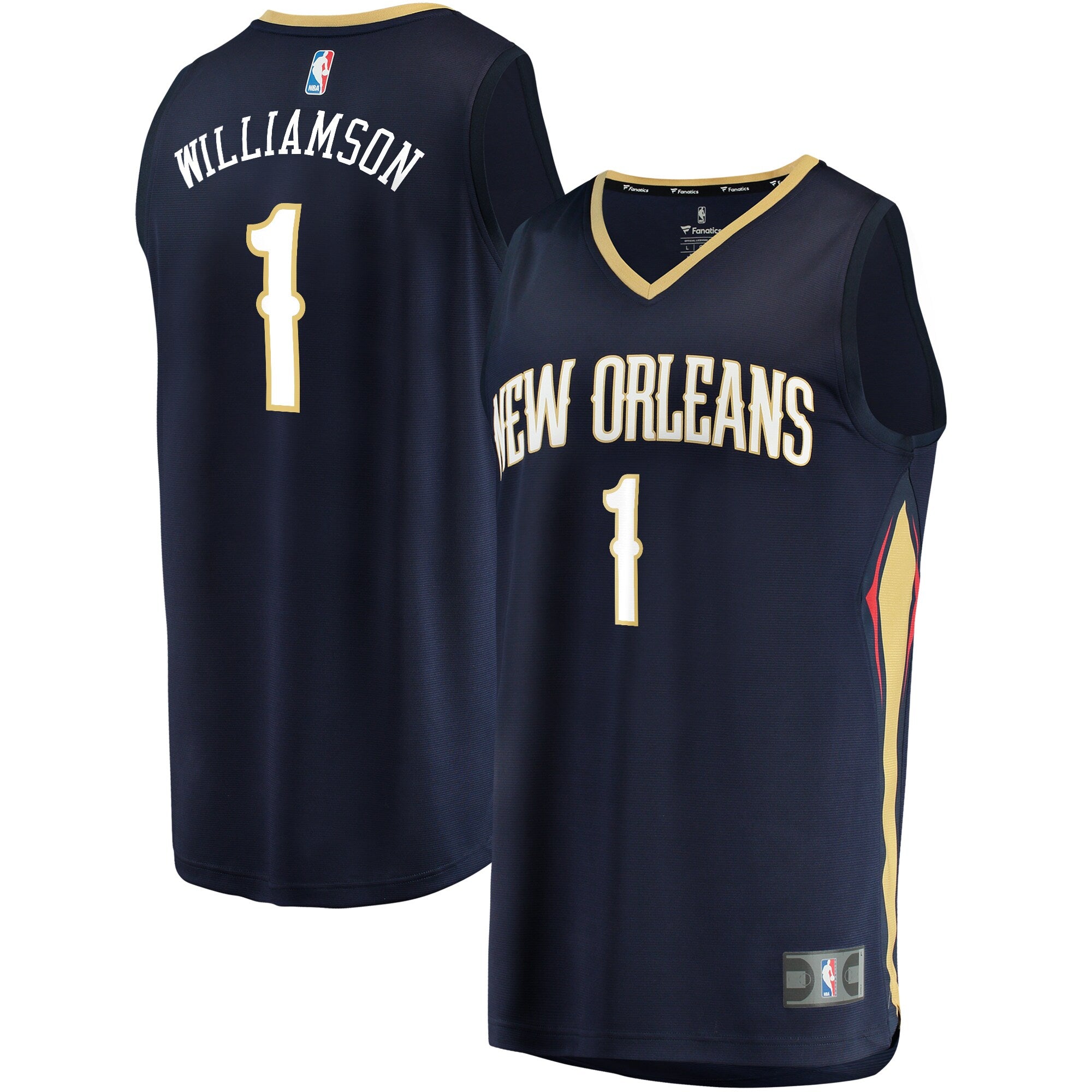 Zion Williamson New Orleans Pelicans Replica Fast Break Jersey Navy - Icon Edition Basketball TJS0371