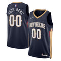 New Orleans Pelicans Unisex 2022/23 Swingman Custom Jersey Navy - Icon Edition Basketball TJS0450