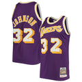Magic Johnson Los Angeles Lakers M & N 1984/85 Hardwood Classics Jersey - Purple Basketball TJS0480