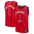Zion Williamson New Orleans Pelicans Fast Break Replica Player Jersey - Statement Edition - Red Basketball TJS0381