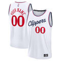 LA Clippers Fast Break Custom Jersey - Association Edition - White Basketball TJS0451