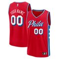 Philadelphia 76ers Fast Break Custom Jersey - Icon Edition - Red Basketball TJS0442