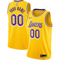 Los Angeles Lakers Custom Swingman Jersey Gold - Icon Edition Basketball TJS0334