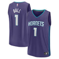 LaMelo Ball Charlotte Hornets Fast Break Replica Player Jersey - Statement Edition - Purple Basketball TJS0495