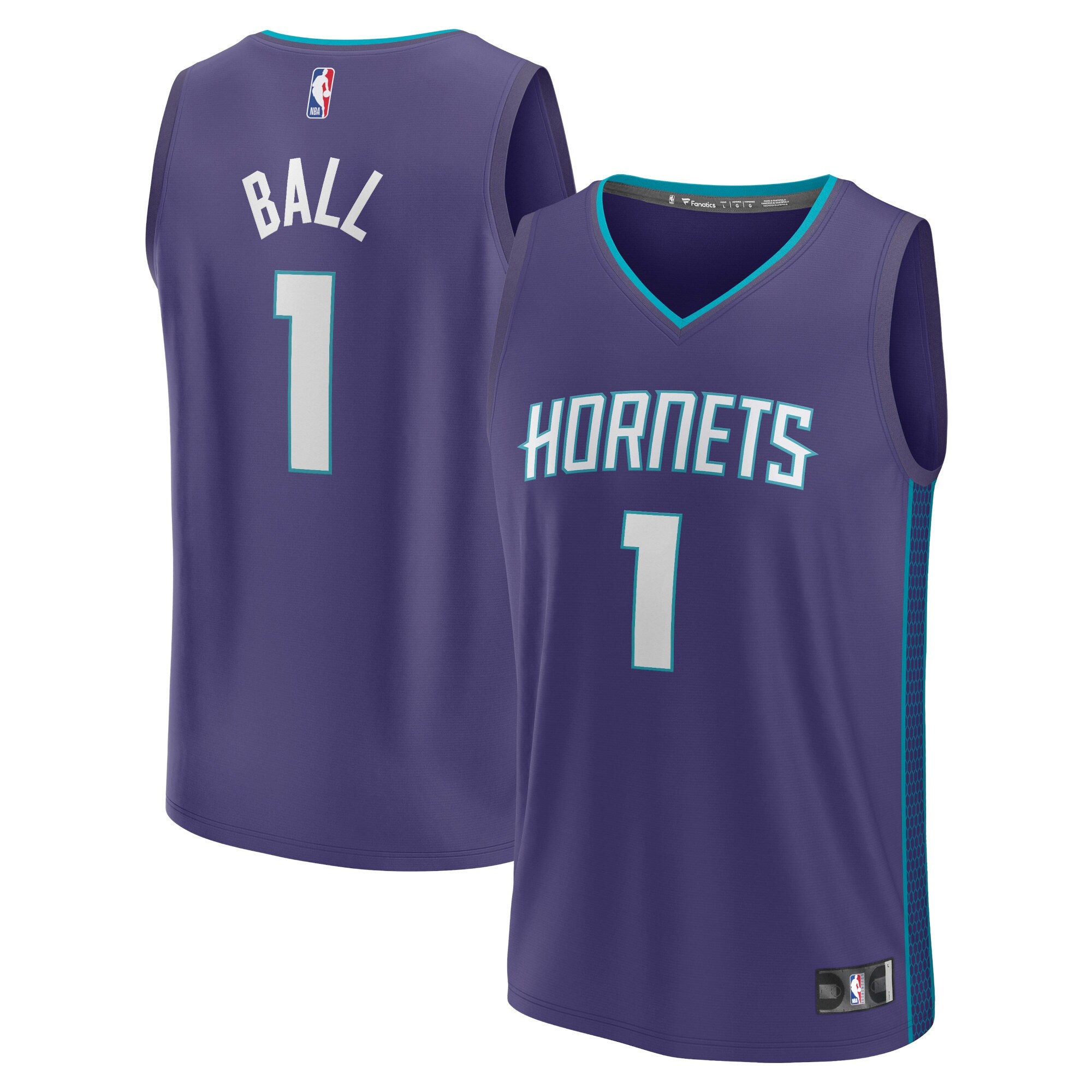 LaMelo Ball Charlotte Hornets Fast Break Replica Player Jersey - Statement Edition - Purple Basketball TJS0495