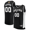 San Antonio Spurs 2026 Finals Patch Fast Break Custom Jersey - Black - Icon Edition Basketball TJS0477