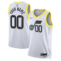 Utah Jazz Unisex Swingman Custom Jersey White - Association Edition Basketball TJS0428