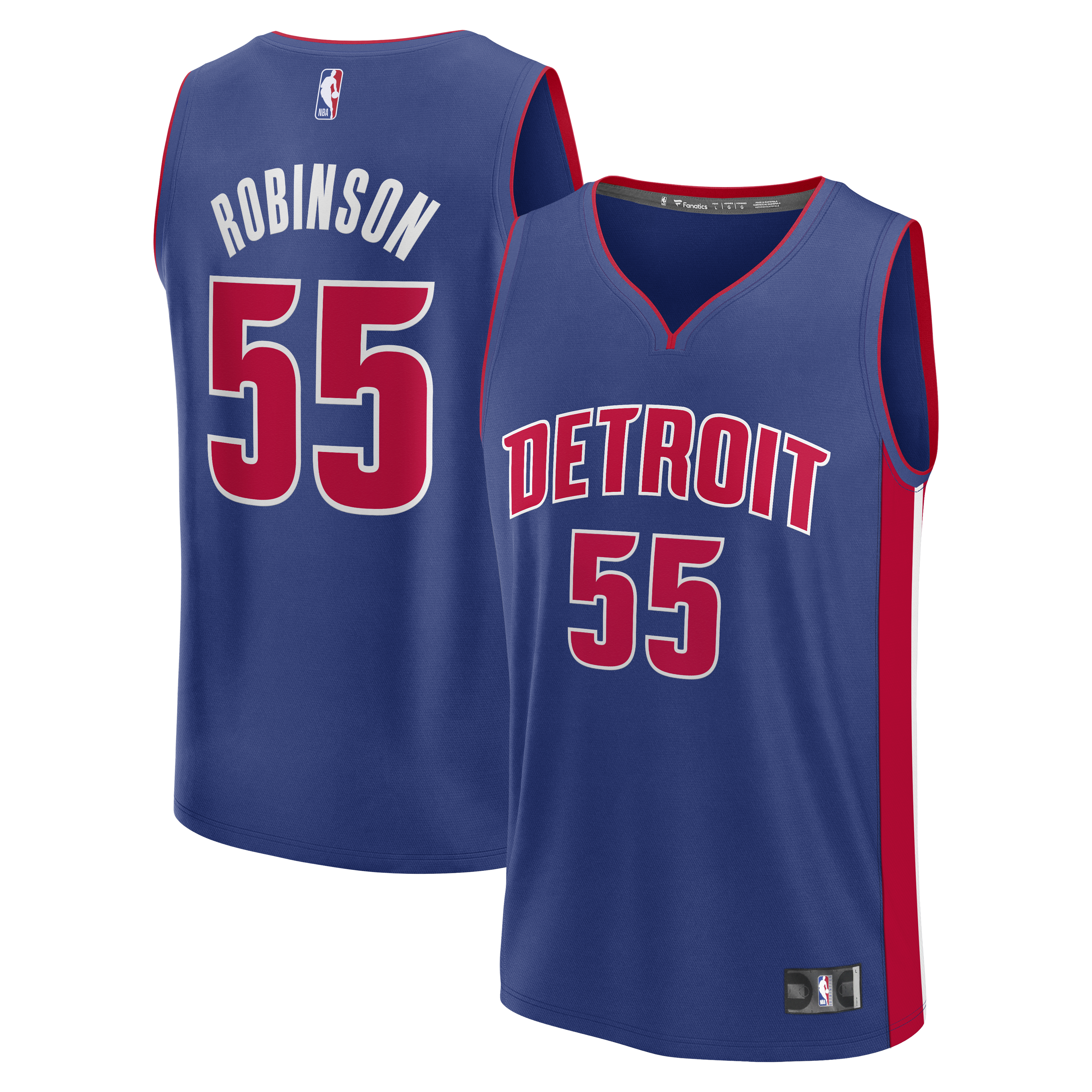 Duncan Robinson Detroit Pistons Fast Break Jersey - Icon Edition - Blue Basketball TJS0433