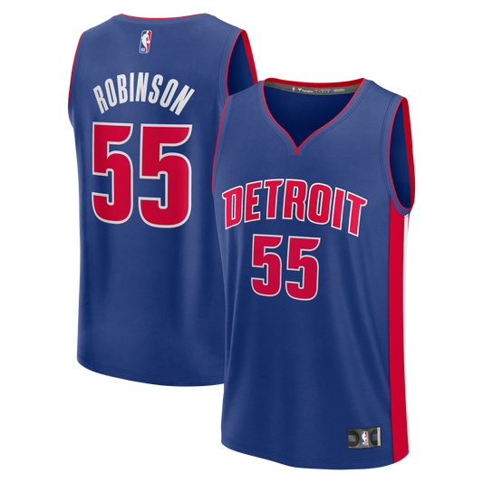 Duncan Robinson Detroit Pistons Fast Break Jersey - Icon Edition - Blue Basketball TJS0433
