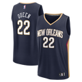 Derik Queen New Orleans Pelicans Fast Break Replica Jersey - Icon Edition - Navy Basketball TJS0564