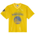 Golden State Warriors OVO x Mesh Football Fashion Jersey - Gold Basketball TJS0527