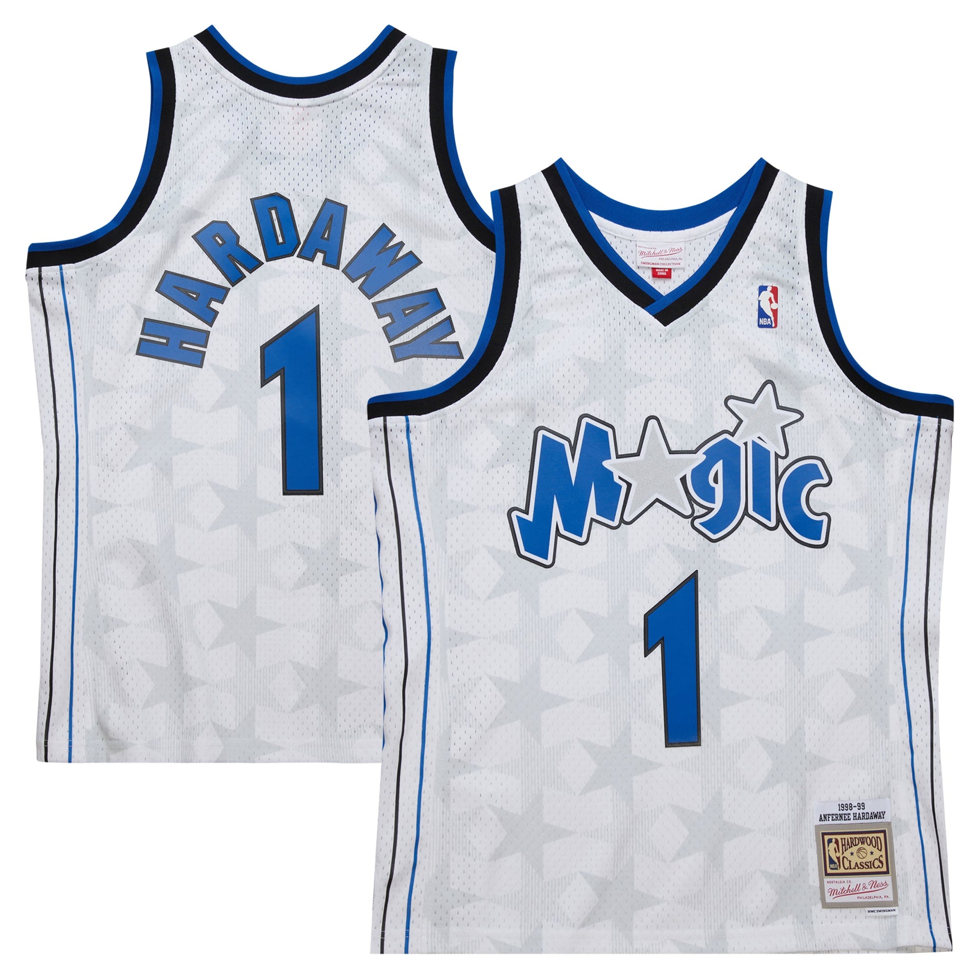 Penny Hardaway Orlando Magic M & N 1998/99 Hardwood Classics Swingman Jersey - White Basketball TJS0544