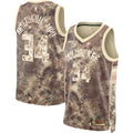 Giannis Antetokounmpo Milwaukee Bucks Unisex Select Series Swingman Jersey - Brown Basketball TJS0465