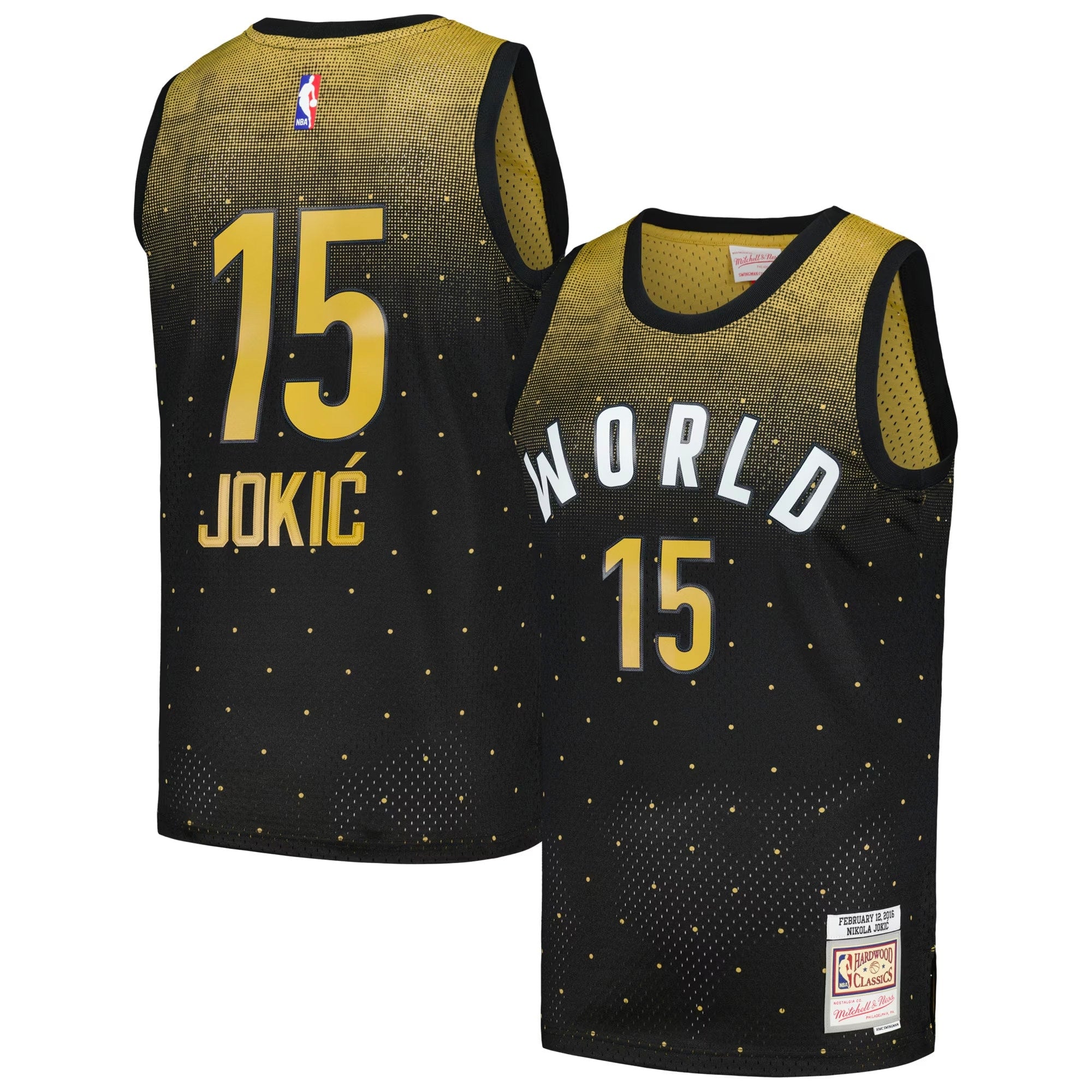 Nikola Jokic 2016 Rising Stars Challenge M & N Hardwood Classics Swingman Jersey - Black Basketball TJS0330