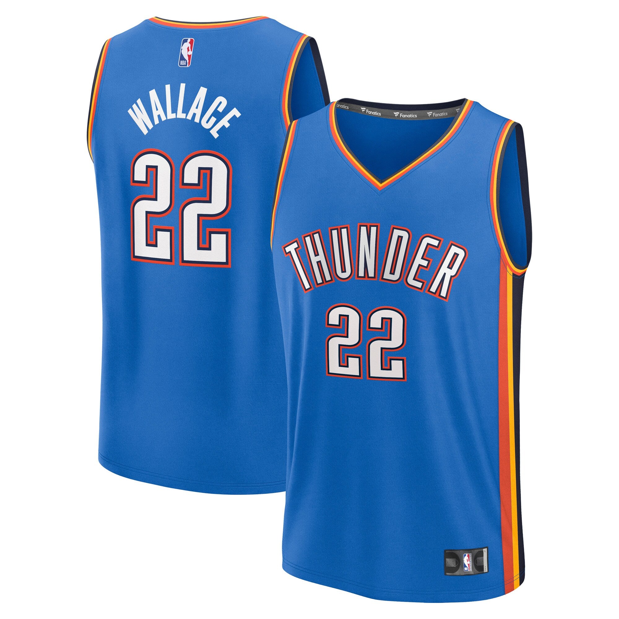 Cason Wallace Oklahoma City Thunder Fast Break Replica Player Jersey - Icon Edition - Blue Basketball TJS0557