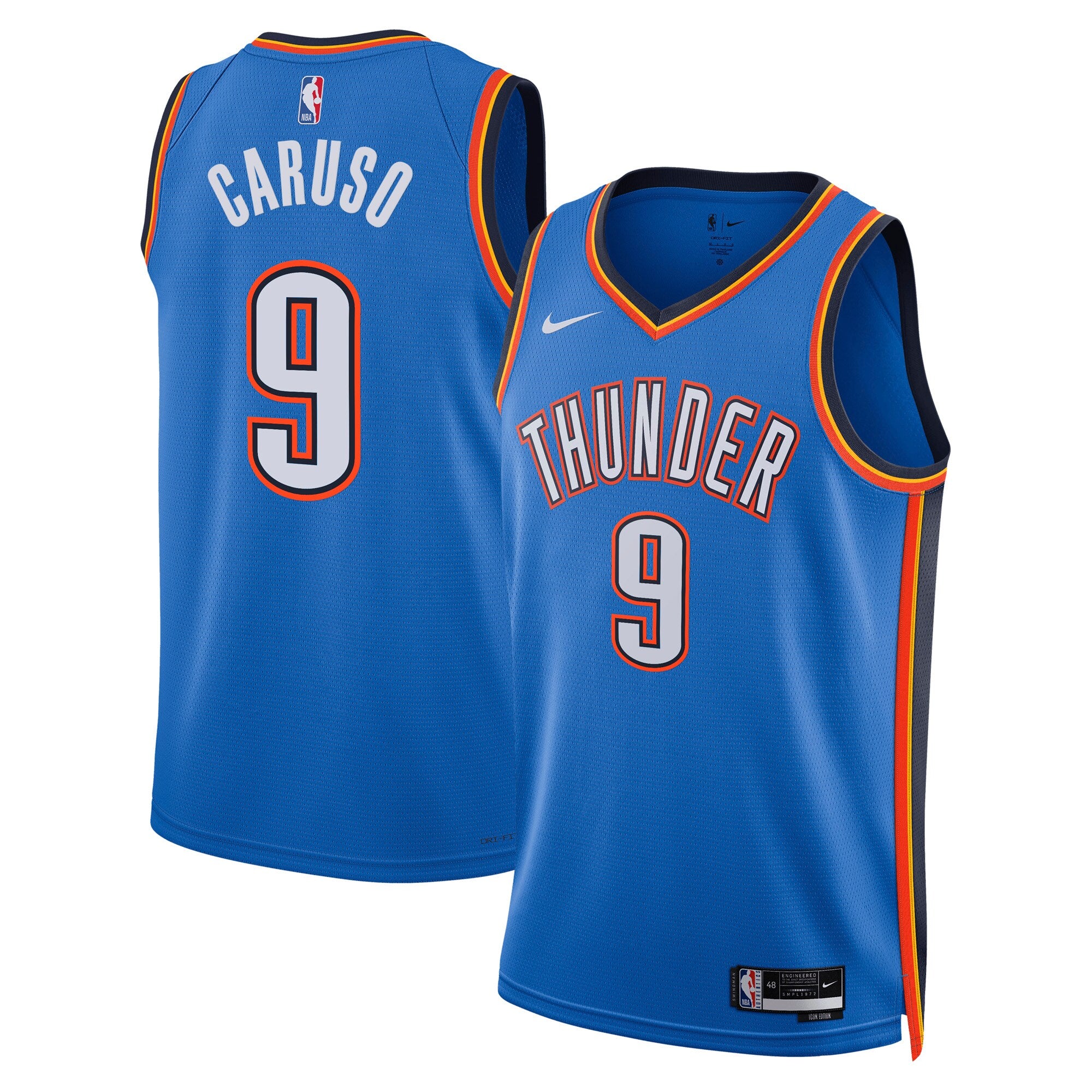Alex Caruso Oklahoma City Thunder Unisex Swingman Jersey - Icon Edition - Blue Basketball TJS0526