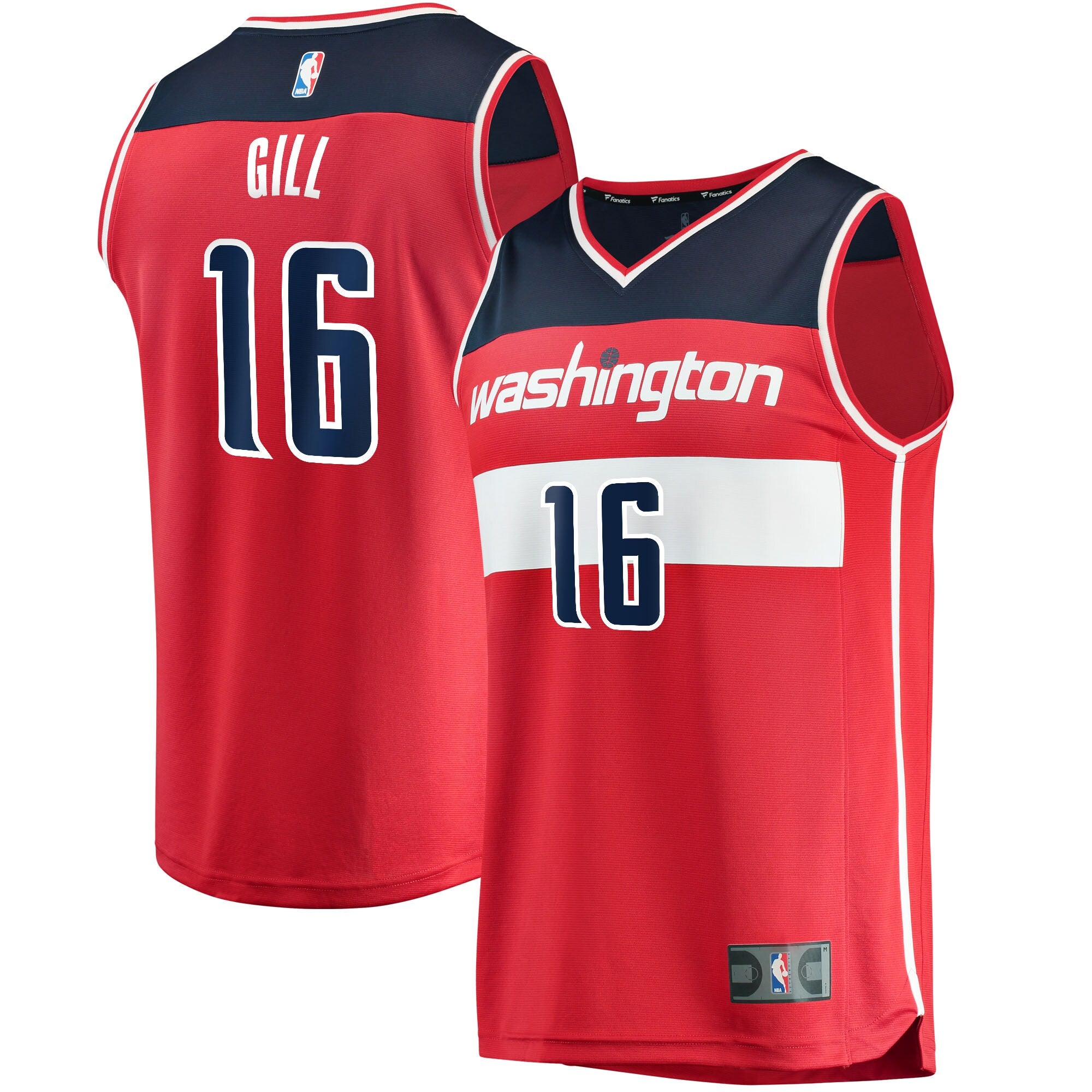 Anthony Gill Washington Wizards Fast Break Replica Jersey - Icon Edition - Red Basketball TJS0356