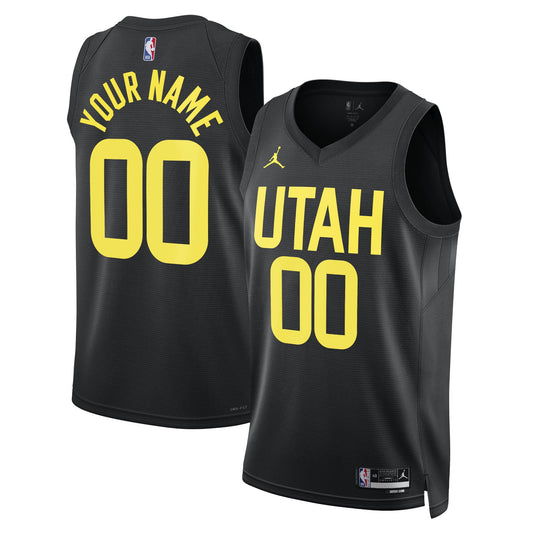 Utah Jazz Jordan Brand Unisex 2022/23 Swingman Custom Jersey - Statement Edition - Black Basketball TJS0346