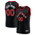 Toronto Raptors Fast Break Replica Custom Jersey Black - Statement Edition Basketball TJS0550