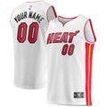 Miami Heat Fast Break Custom Replica Jersey - Association Edition - White Basketball TJS0537
