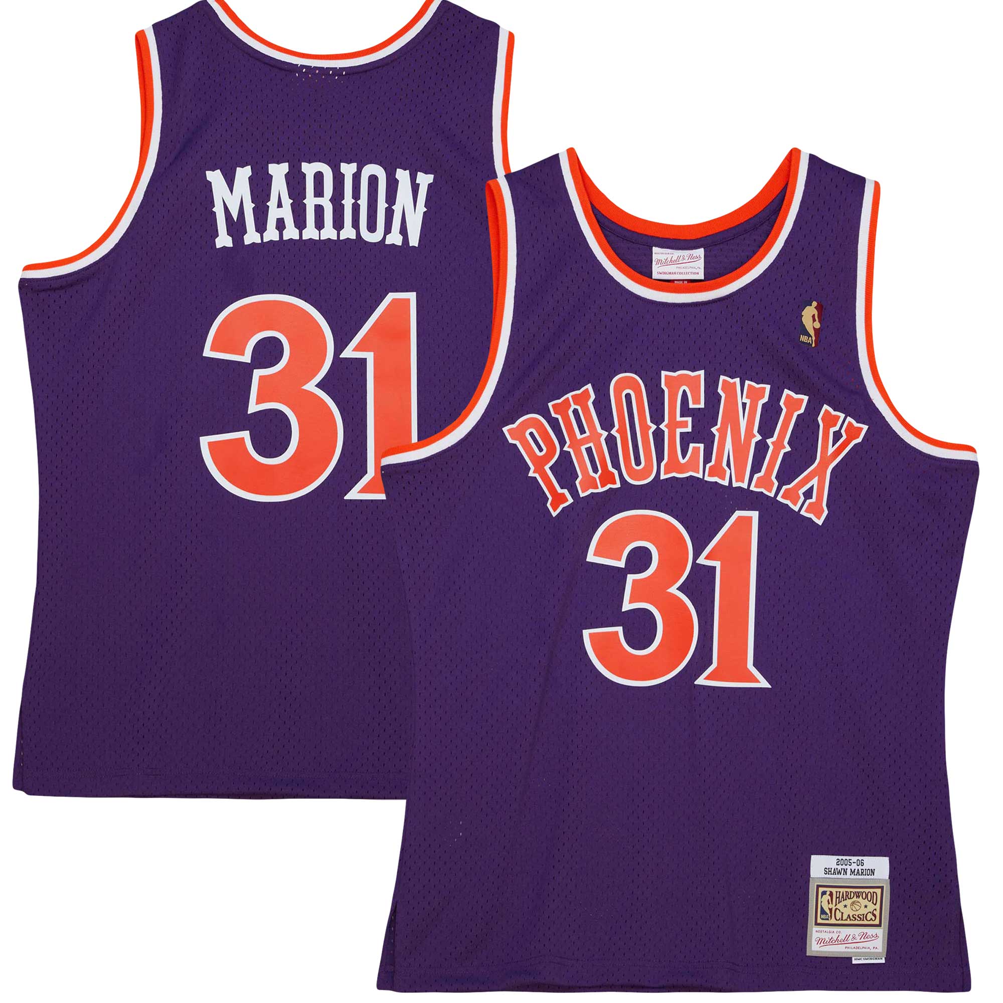 Shawn Marion Phoenix Suns M & N 2005/06 Hardwood Classics Swingman Jersey - Purple Basketball TJS0546